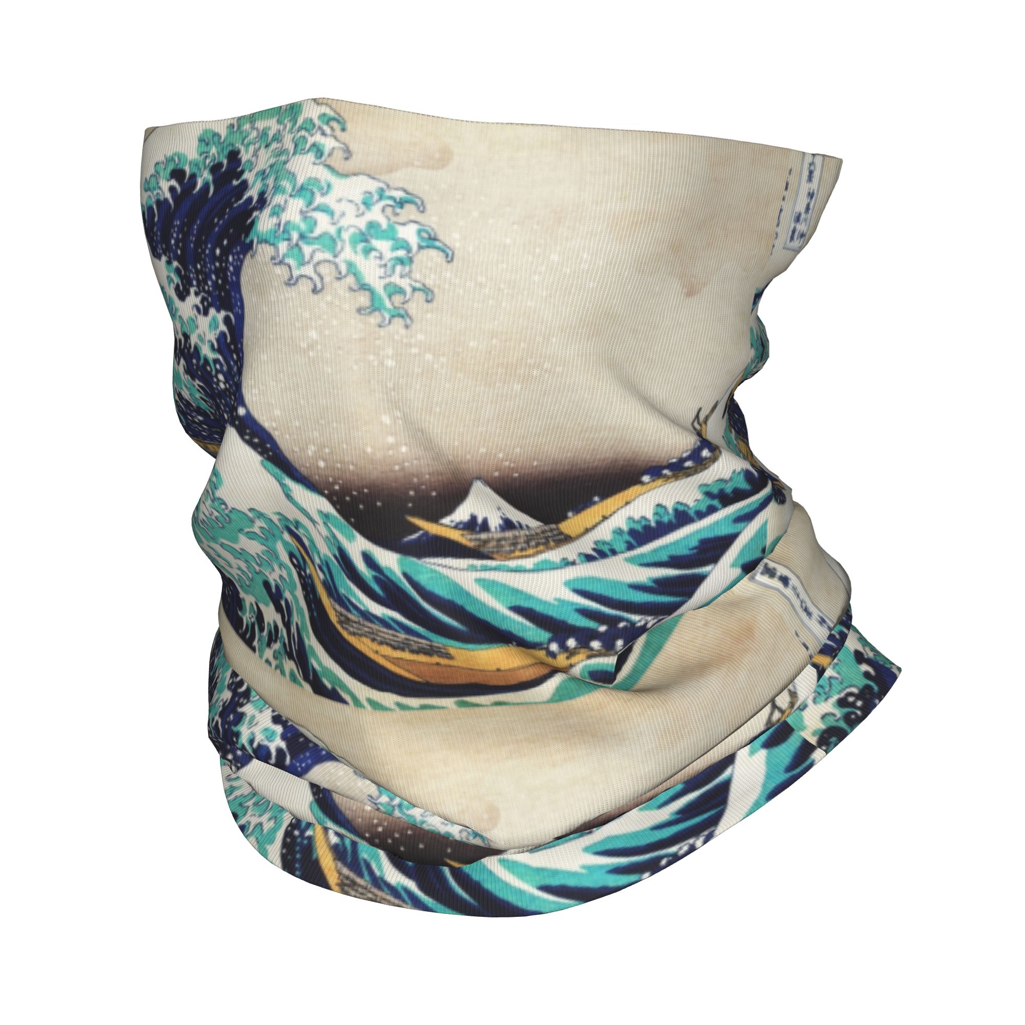 Neck Warmer Tube - 가나가와의 대파도 겨울용 헤드밴드 넥워머 남녀공용
