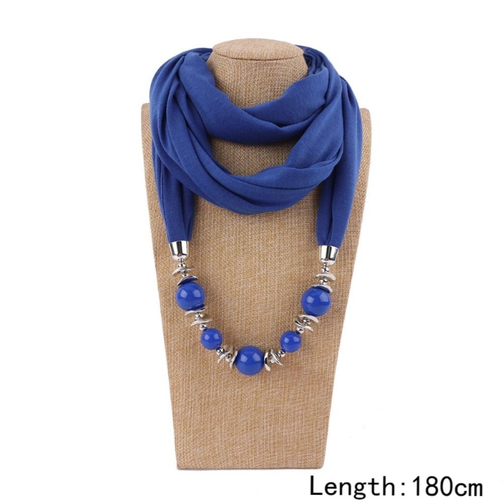 새로운 쉬폰 스카프 비즈 장식 솔리드 컬러 인피니티 스 - Infinity Scarf Knit 리뷰 및 가격