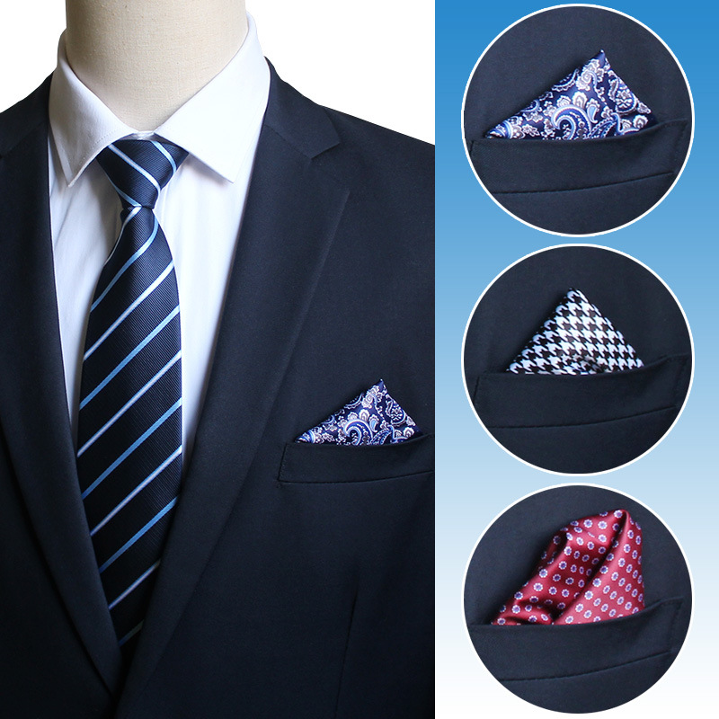 페이즐리 인공 실크 스카프 남성용 손수건, 웨딩 플라워 - Pocket Square Set 리뷰 및 가격