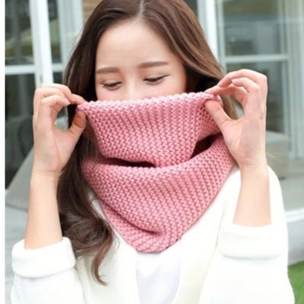따뜻한 단색 무한 루프 스카프 통기성 방풍 두꺼운 니트 - Infinity Scarf Knit 리뷰 및 가격