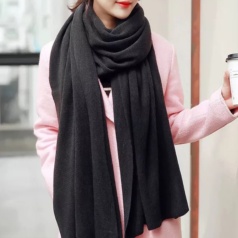 단색 인조 캐시미어 니트 스카프 남녀공용 다용도 스카프 - Muffler Men Wool 리뷰 및 가격