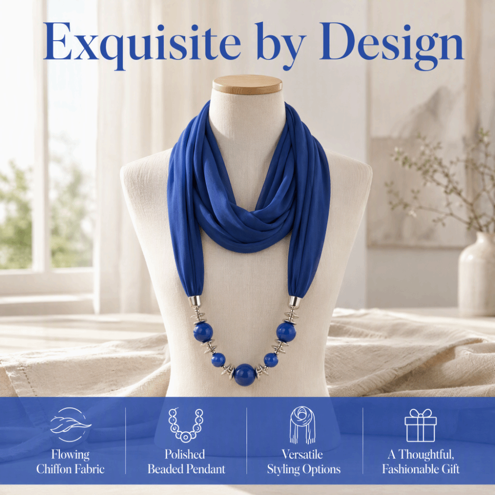 새로운 쉬폰 스카프 비즈 장식 솔리드 컬러 인피니티 스 - Infinity Scarf Knit 리뷰 및 가격