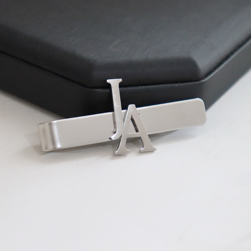 DIY 편지 이름 패턴 4.8*0.8 cm 남성용 넥타 - Tie Clip Silver 리뷰 및 가격